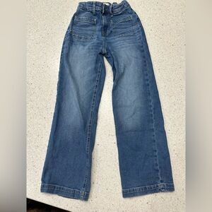 Girls Wide Leg Baggy Jeans 12